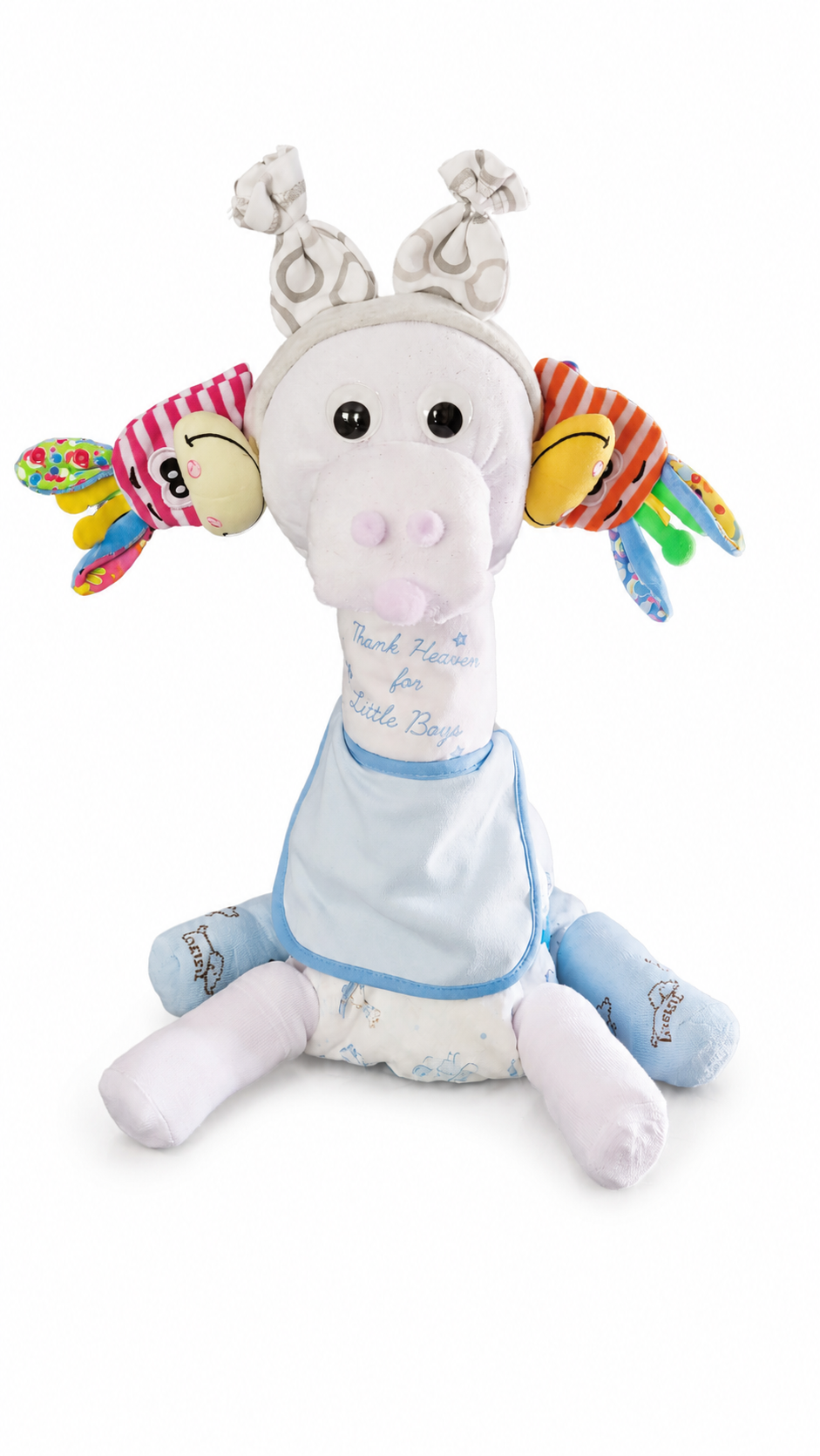 Giraffe Diaper Cake – Handmade Safari Baby Shower Gift