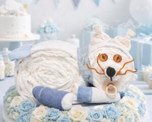 Handmade Kitty Diaper Cake Baby Shower Gift