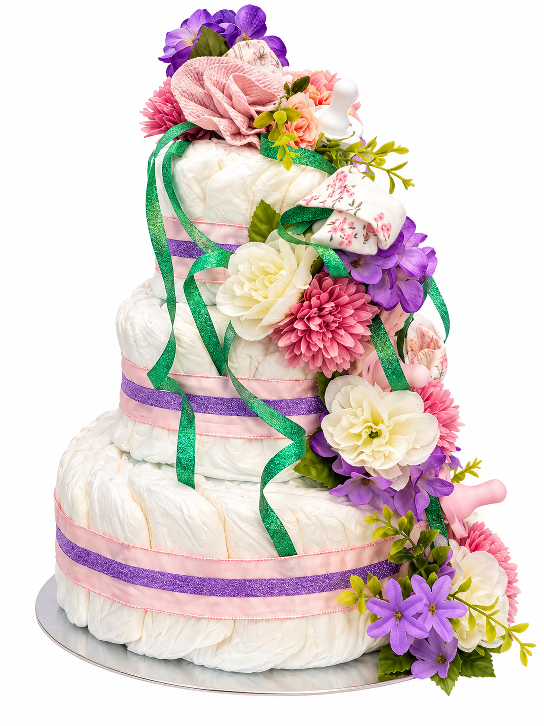 Floral Garden Diaper Cake – Portfolio Example
