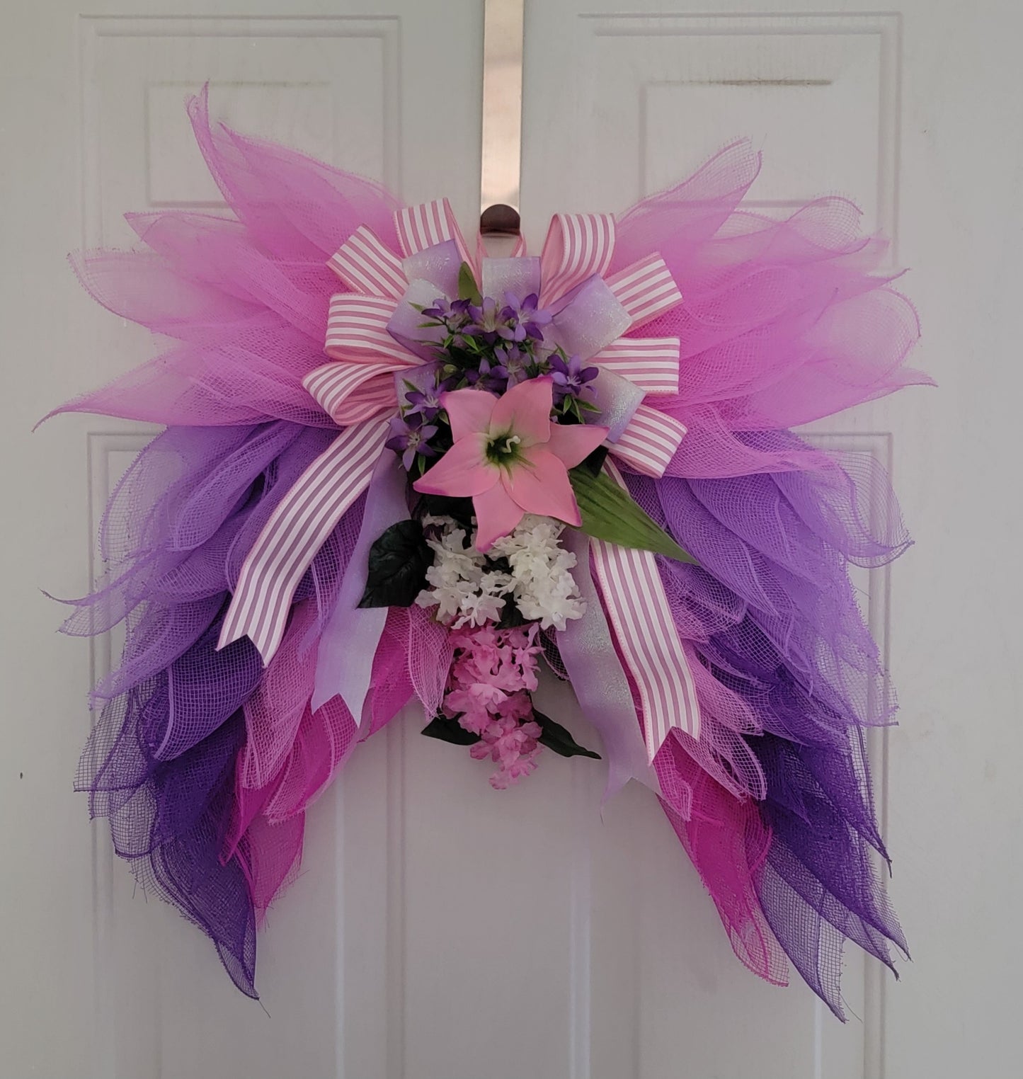 Handmade Memorial Cemetery Wreath – Custom Headstone Grave Décor