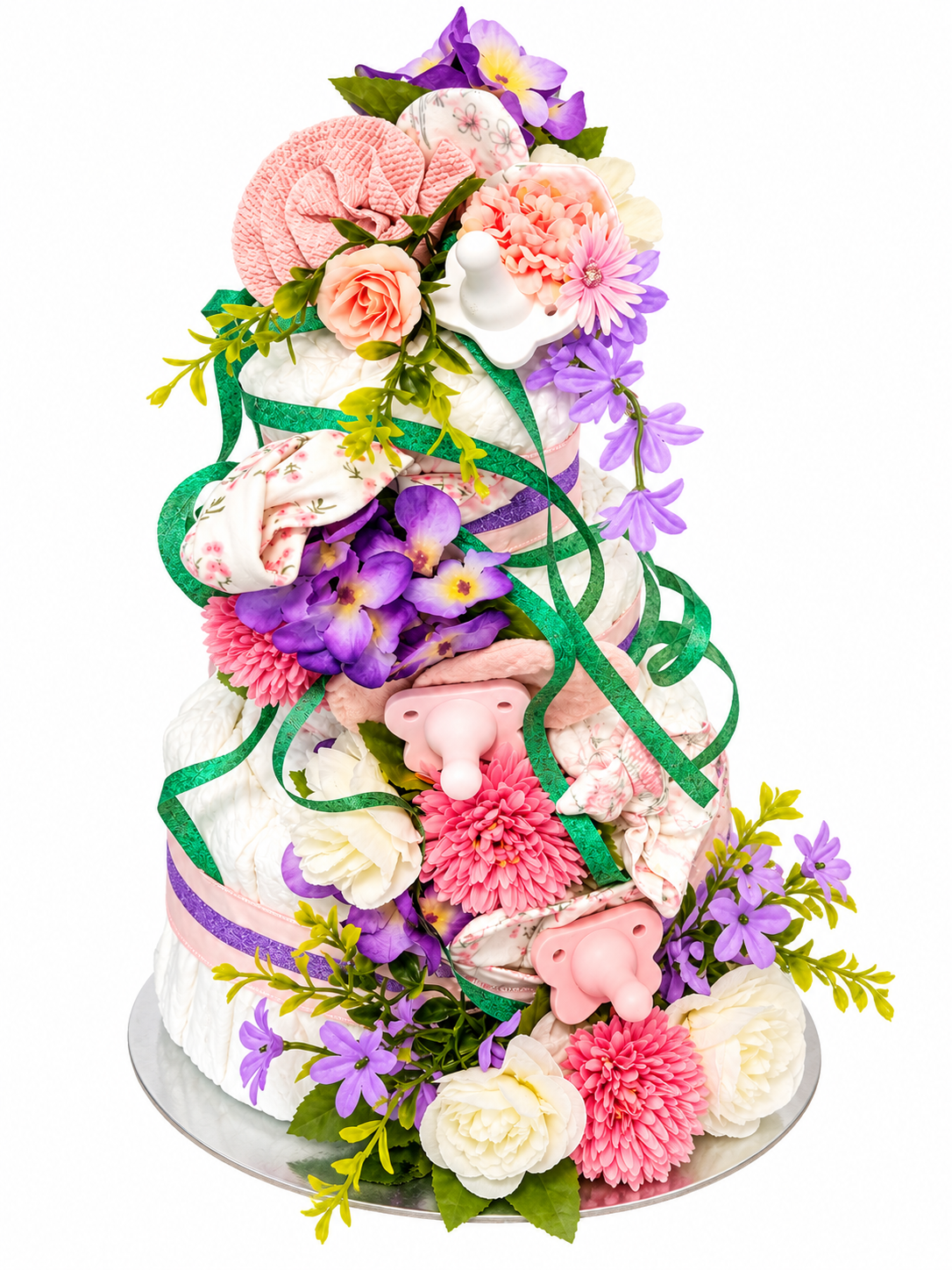 Floral Garden Diaper Cake – Portfolio Example