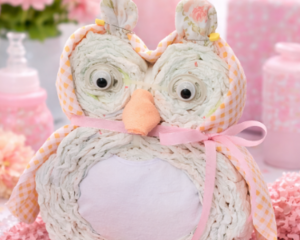 PORTFOLIO Example Only- Owl Diaper Cake