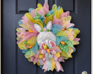 Easter Bunny Butt Door Wreath