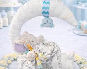PORTFIOLI Examples Only-Over the Moon Diaper Cake