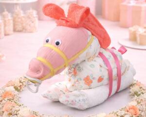 Handmade Rocking Horse Diaper Cake Baby Shower Gift