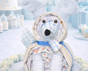 Puppy Diaper Cake