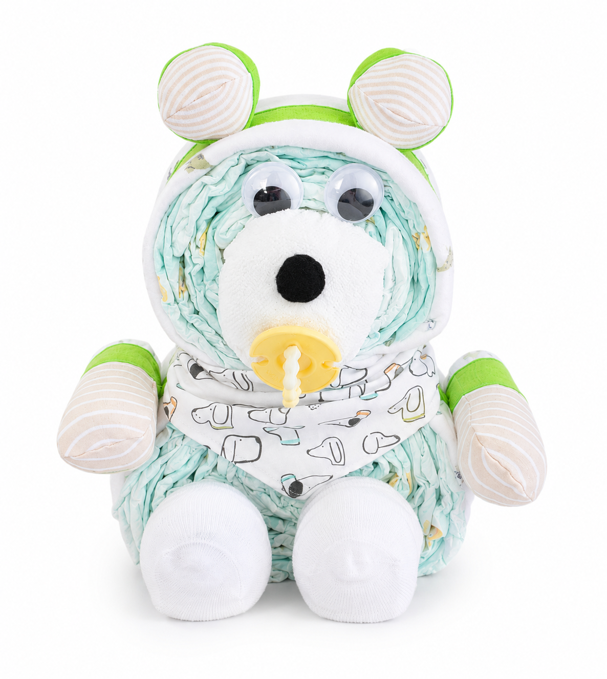 Gender Neutral Bear Diaper Cake Gift