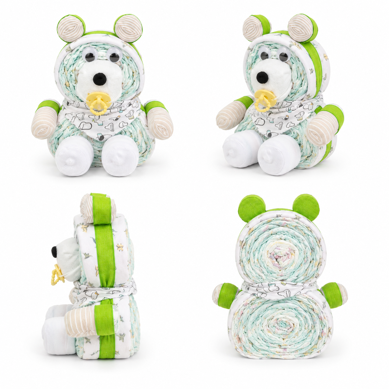 Gender Neutral Bear Diaper Cake Gift