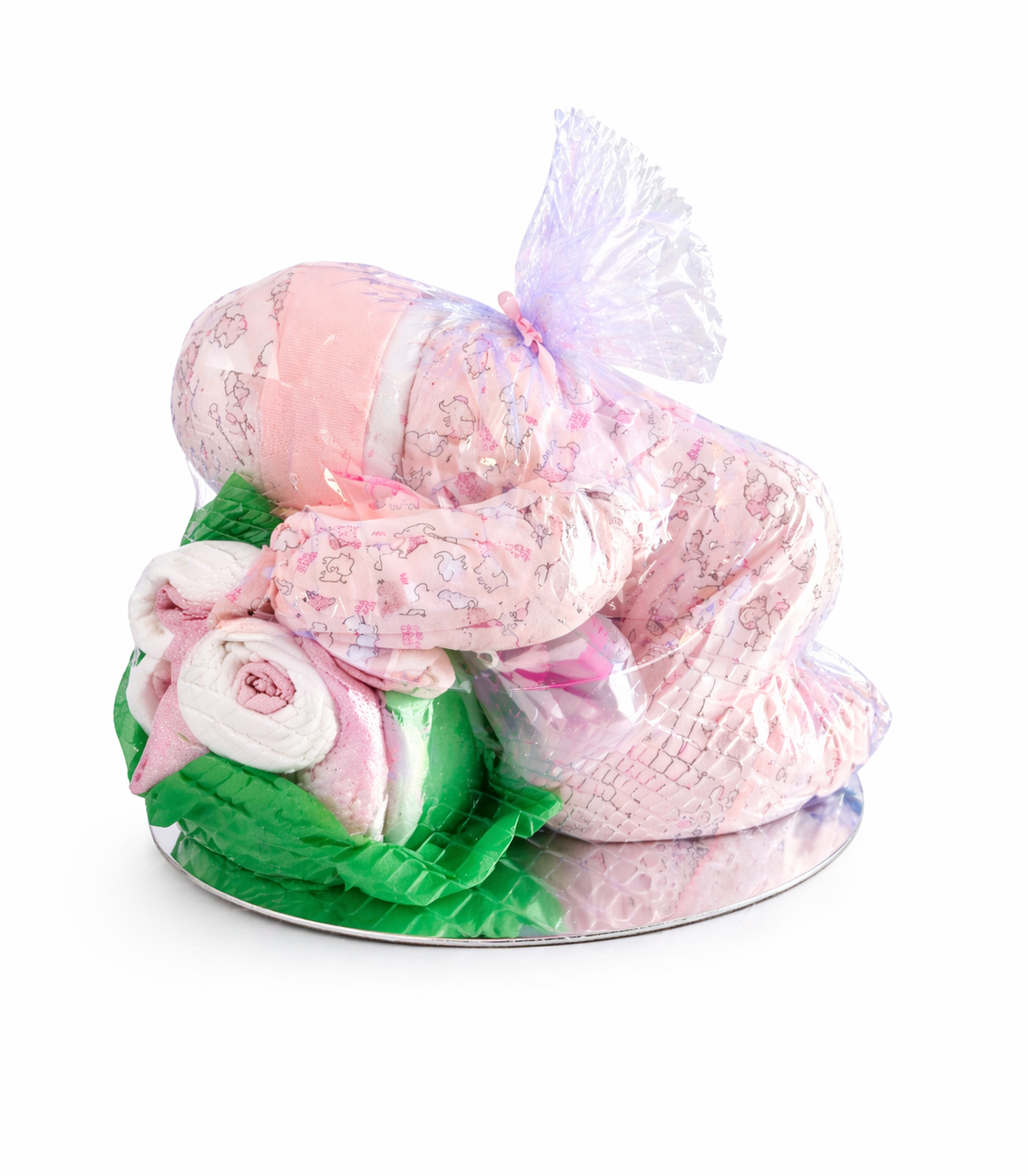Baby Girl Diaper Cake Gift Set